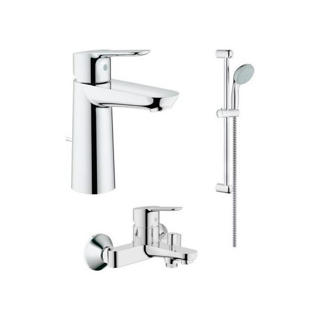 Комплект змішувачів Grohe BauEdge, хром (123367M)