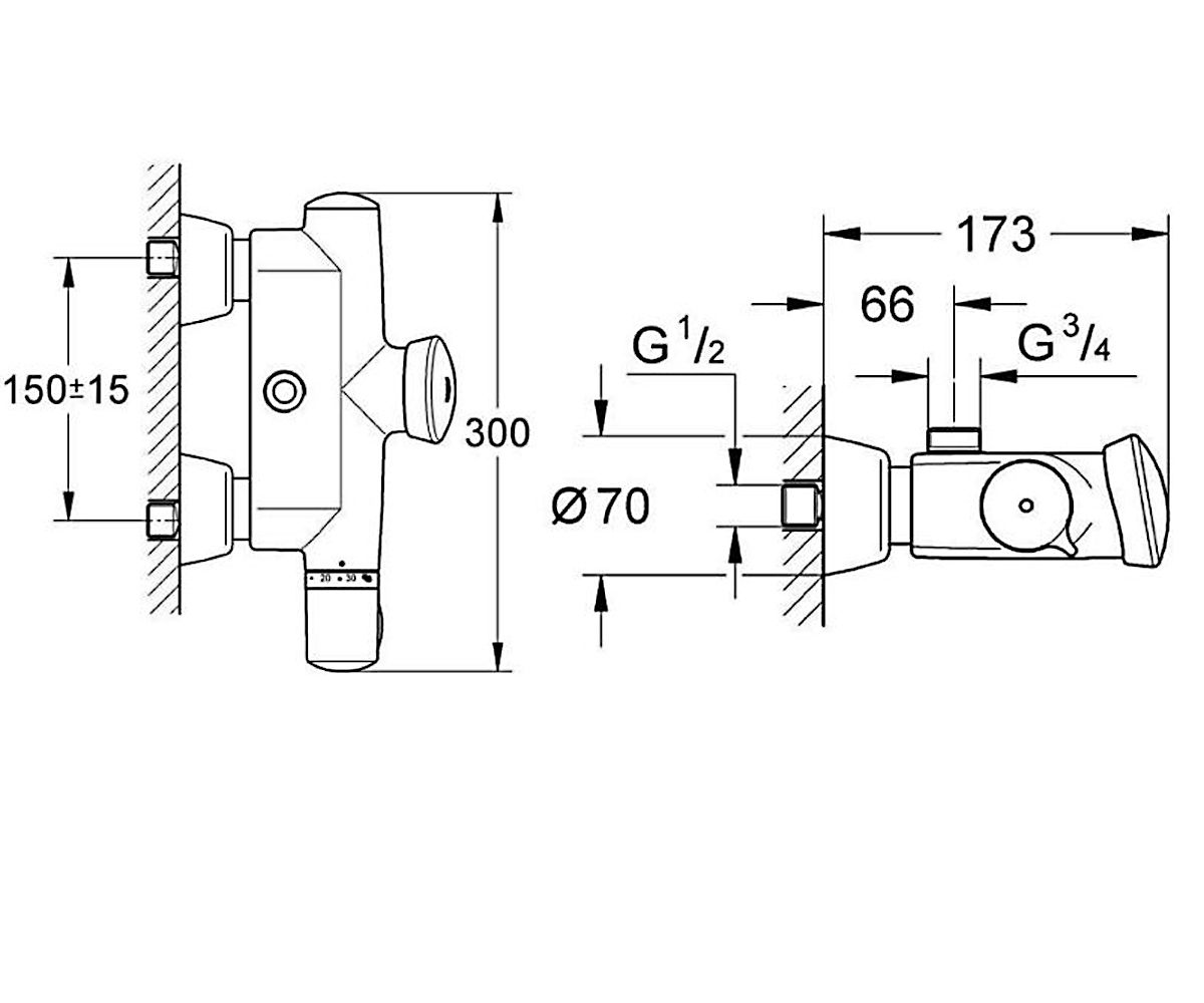 Eurodisc SE Термостат для душа, автоматический