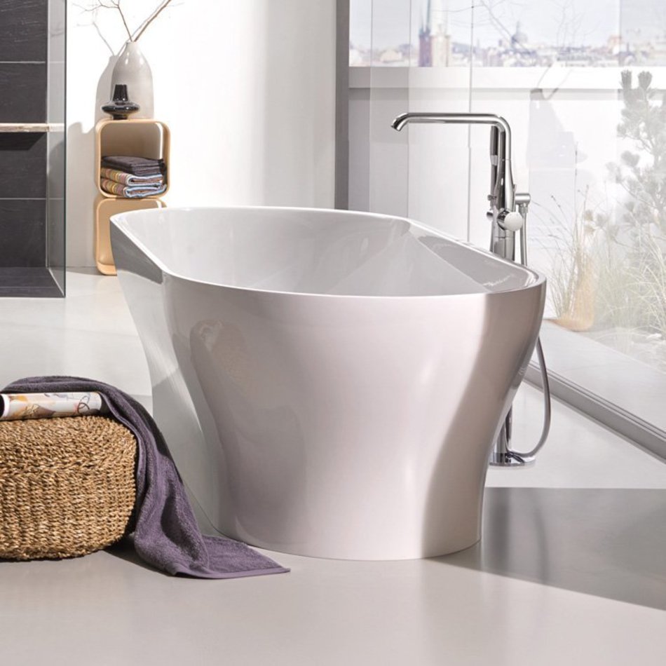 Змішувач для ванни підлоговий Grohe Essence New, дамаська сталь (23491DC1)