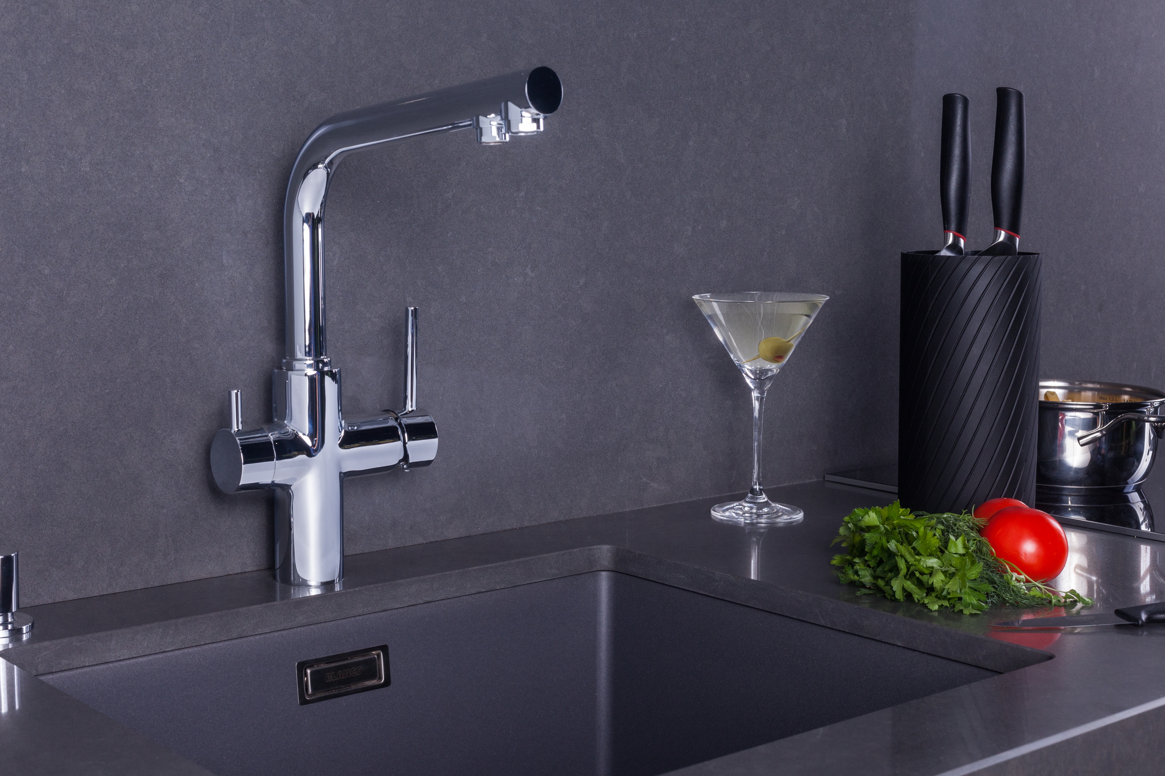 DAICY змішувач для кухні одноважільний з пiдключенням питної води, хром