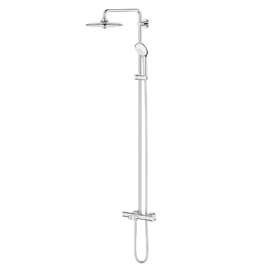 Душова система з термостатом Grohe Euphoria System 260 для настінного монтажу для ванни, хром (27475002)