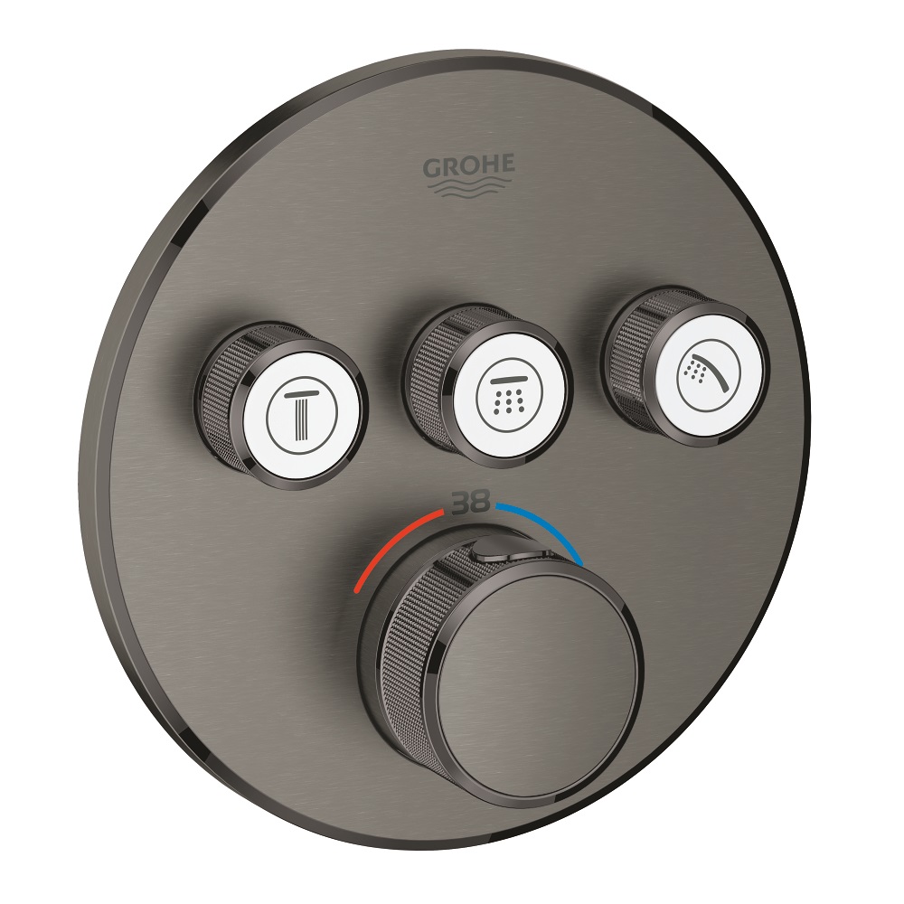 Термостат для ванни прихованого монтажу Grohe Grohtherm SmartControl, зовнішня частина, хром