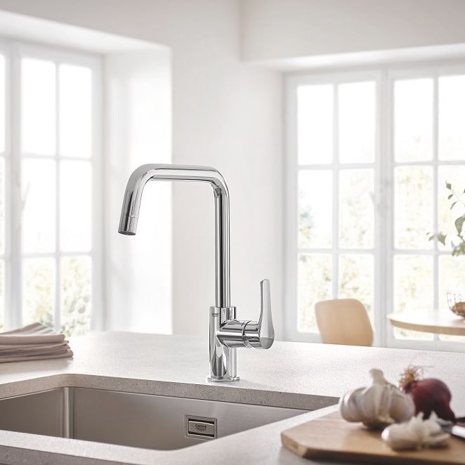 Змішувач одноважільний для миття Grohe Eurosmart, хром (30567000)