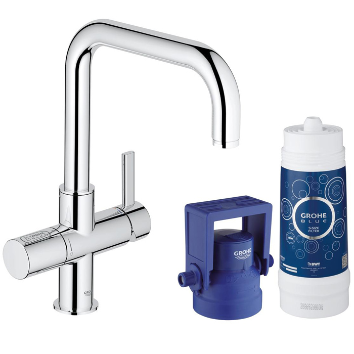Кухонний змішувач зі стартовим пакетом GROHE Blue Pure (31299001)