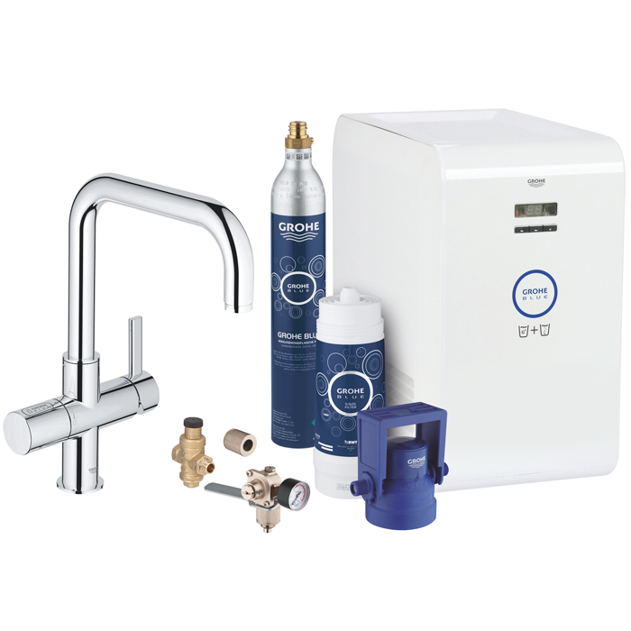 Кухонний змішувач зі стартовим пакетом GROHE Blue Professional (31324001)