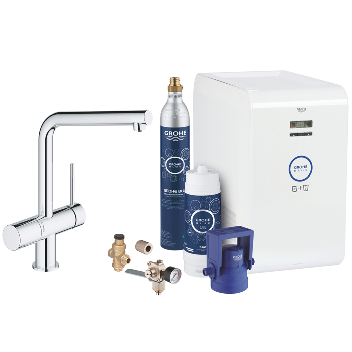 Кухонний змішувач зі стартовим пакетом GROHE Blue Minta Professional (31347002)