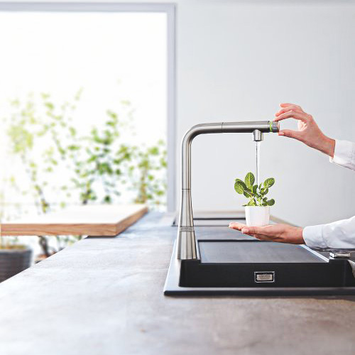 Змішувач для кухні Grohe Zedra SmartContro, сталь (31593DC2)