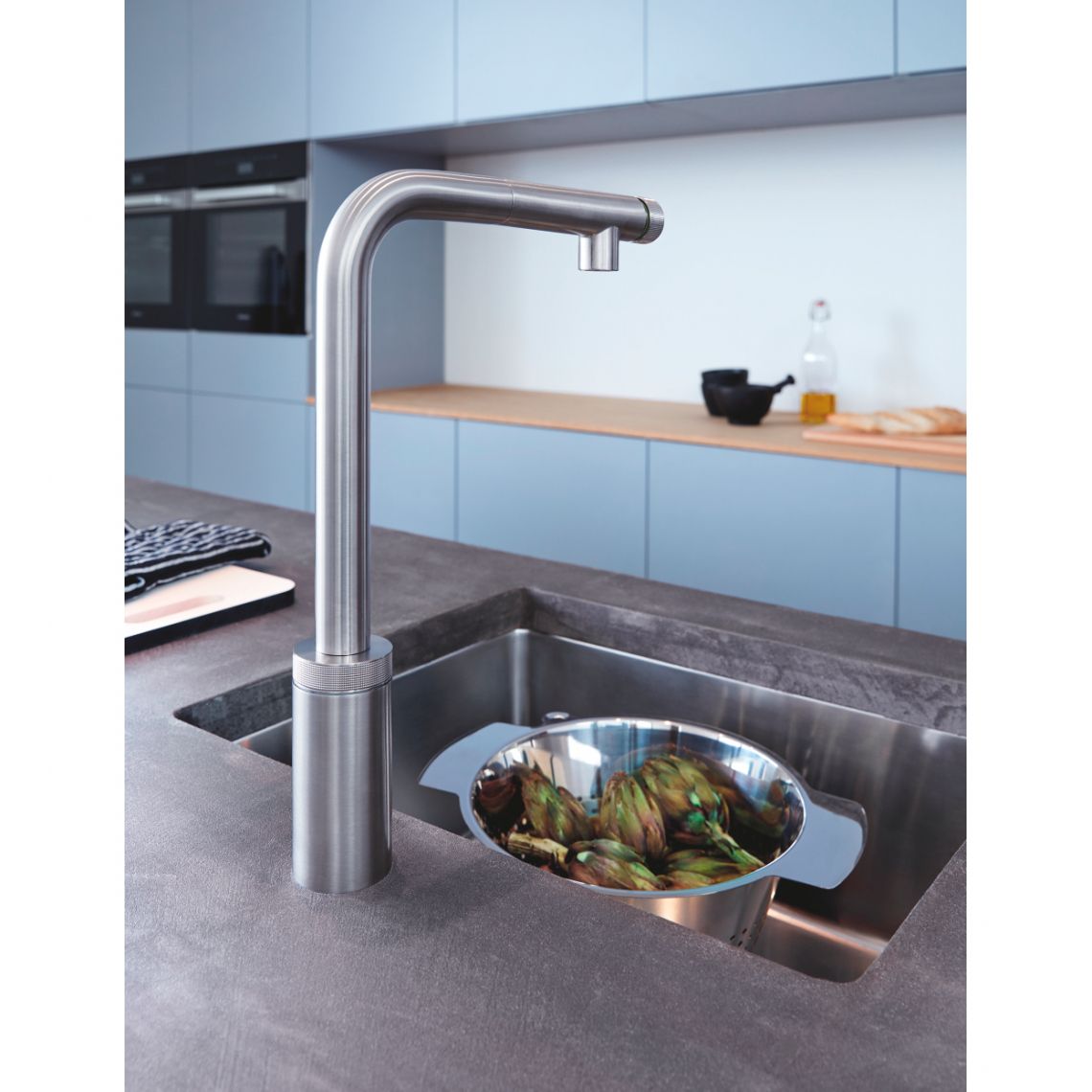 Змішувач для кухні Grohe Minta SmartControl, сталь (31613DC0)