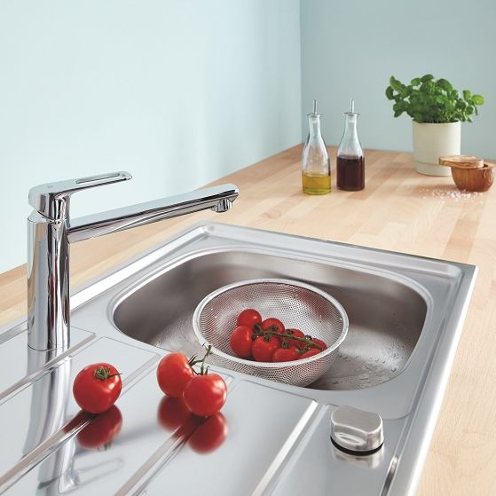 Змішувач для мийки Grohe BauLoop, хром (31706000)