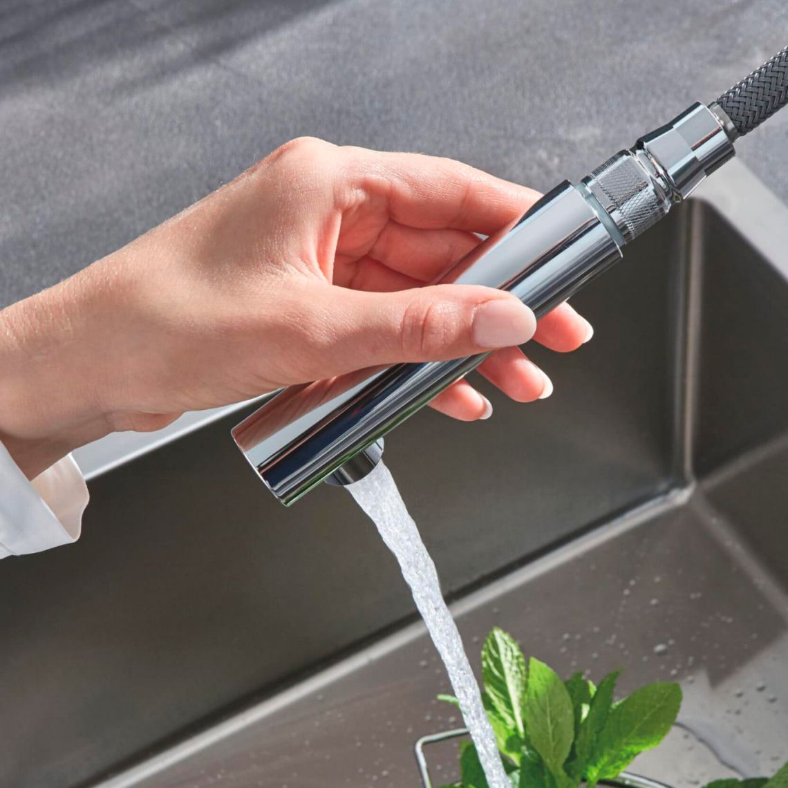 Змішувач для кухні Grohe Blue Minta Pure, хром (31721000)