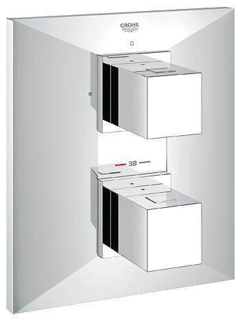 Термостат для душу прихованого монтажу Grohe Allure Brilliant, зовнішня частина для 35500000