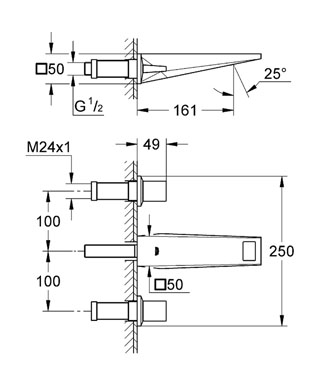 Змішувач для раковини Grohe Allure Brilliant S-Size (20346000)
