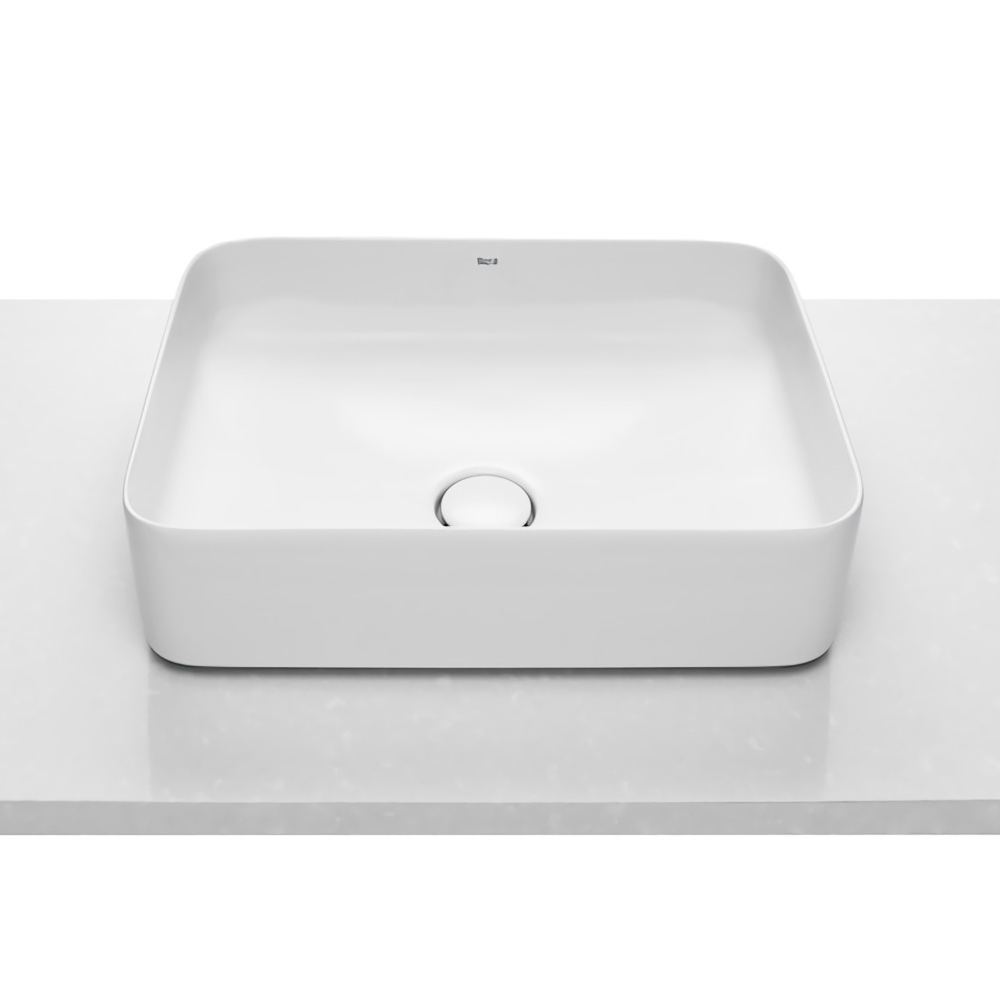 INSPIRA Square раковина 500*370*140мм, квадратна, накладна, без отв. пiд змiшувач, без переливу