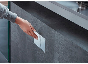 Omega 60 змивних клавіш, що метал, біле скло