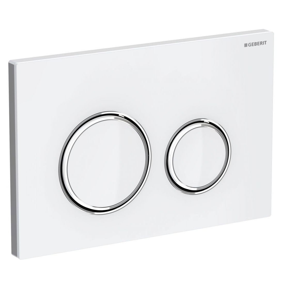 Sigma21 Змивна клавіша подвійний змив: скло біле