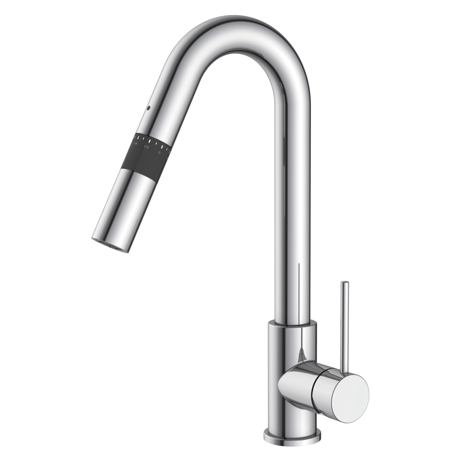 SMART bio змішувач для кухні з дозатором, хром, 35 мм