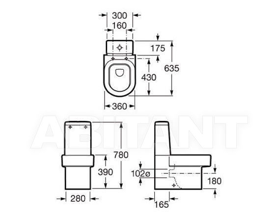 HAPPENING  чаша пристенного напольного унитаза
