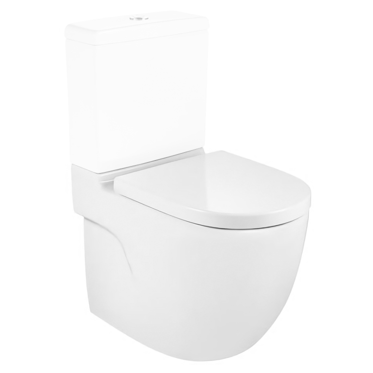 MERIDIAN Rimless чаша пристінного комбінованого унітазу, випуск універсальний, монтується на підлозі, з комплектом кріплень