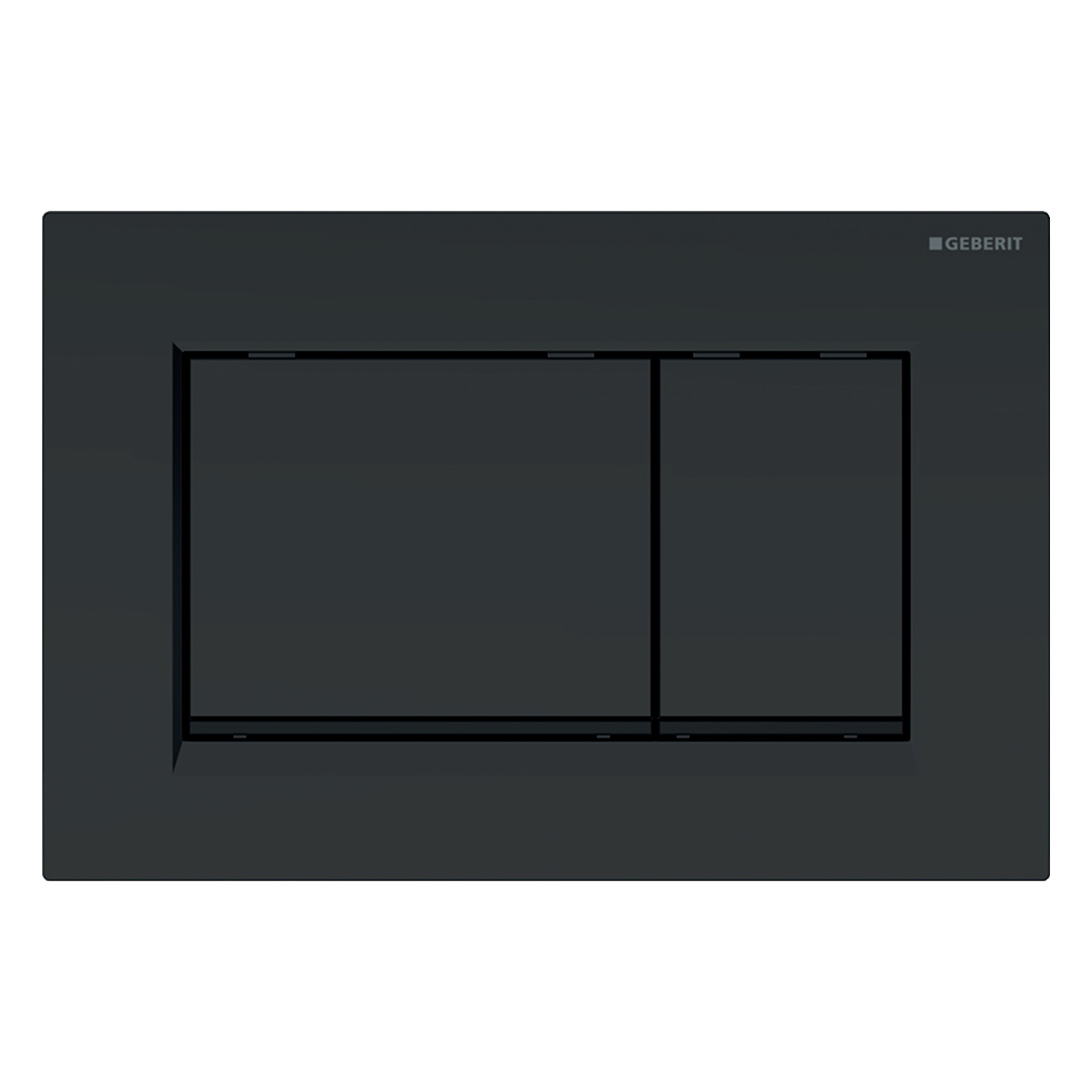 SIGMA30 змивна клавіша, подвійний змив: чорний матовий, легко чиститься покриття, чорний