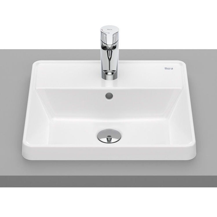 GAP умивальник 42*49 см, квадратний, що вбудовується, з отвором під змішувач