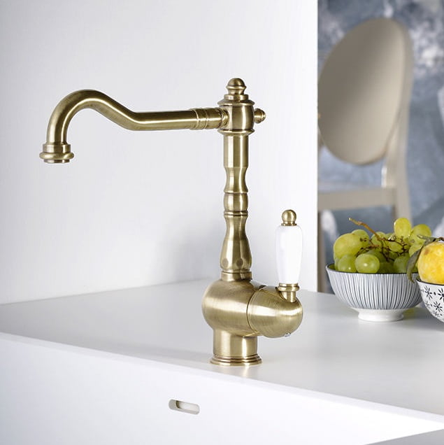 Змішувач для мийки Paffoni Belinda-Melissa, бронза (FME181BR)