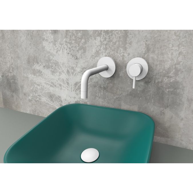 Змішувач для умивальника прихований Paffoni Light, вилив 245 мм, Bianco Opaco (LIG007BO70)