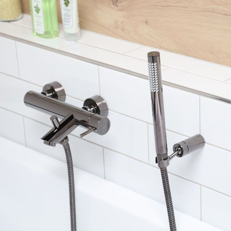 Змішувач для ванни Paffoni Light, Brushed Black Nickel (LIG022NKNSP)