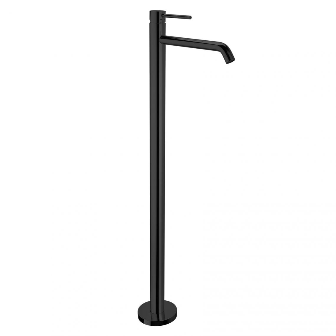 Змішувач для умивальника підлоговий Paffoni Light, чорний матовий (LIG031NO)