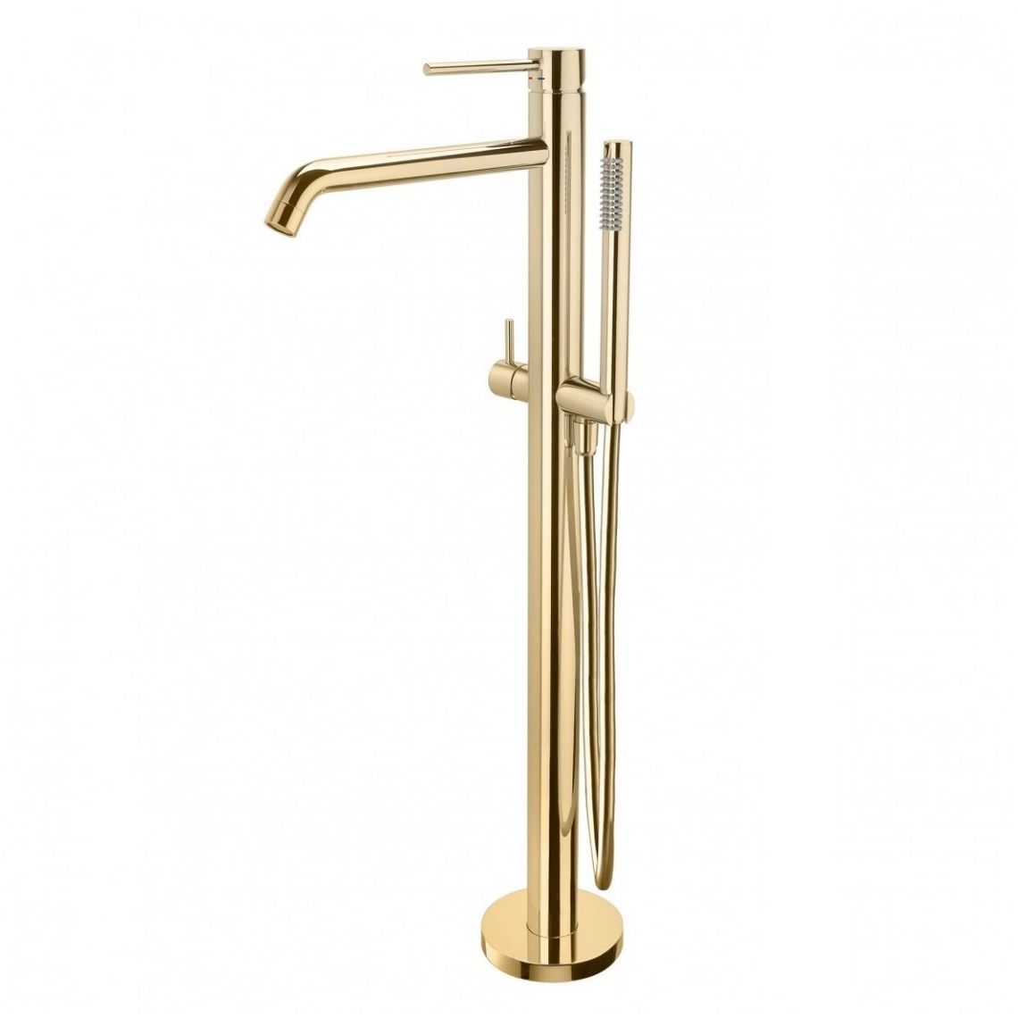 Змішувач стоїть окремо для ванни Paffoni Light, медове золото