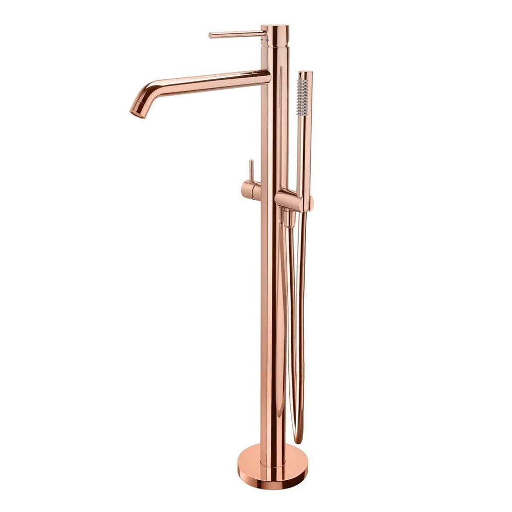 Змішувач стоїть окремо для ванни Paffoni Light, рожеве золото