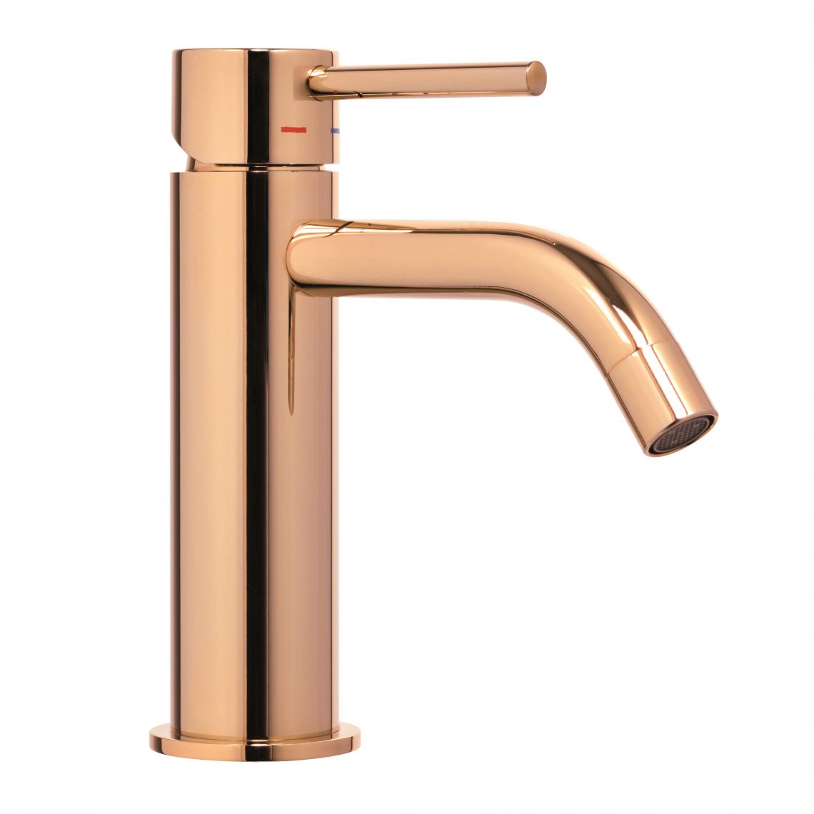 Змішувач для умивальника Paffoni Light без донного клапана, рожеве золото