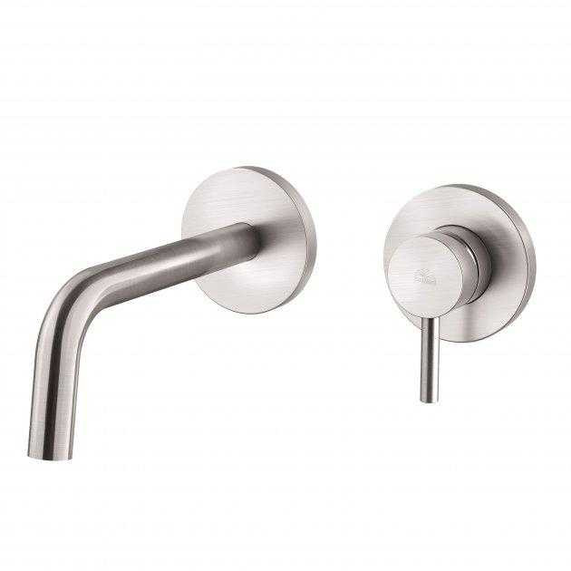 Змішувач для умивальника Paffoni Light з внутрішньою частиною L178 мм, Steel (LIG105ST70)