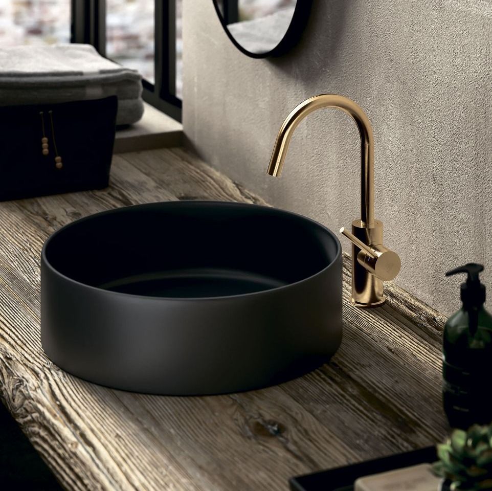 Змішувач для кухні Paffoni Light, з поворотним виливом, Honey Gold (LIG280HG)