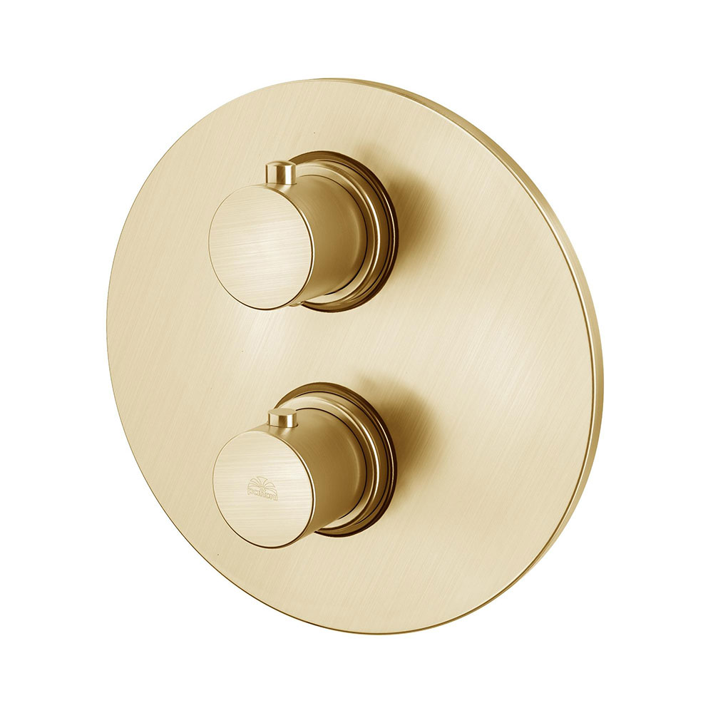 Термостат для душу Paffoni Light, на 1 вихід, Brushed Honey Gold (LIQ013HGSP)