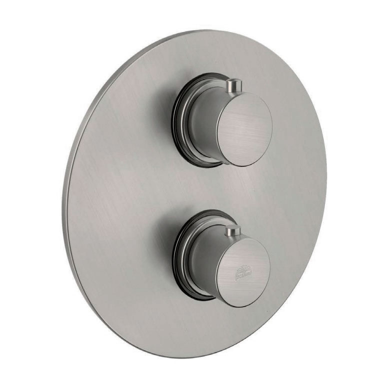 Термостат для душу Paffoni Light, на 1 вихід, Brushed Black Nickel (LIQ013NKNSP)