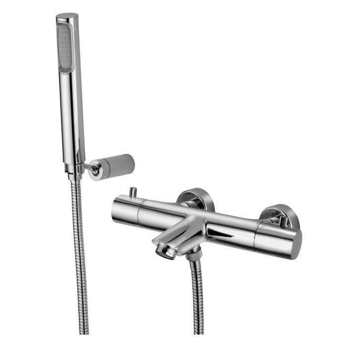 Змішувач для ванни / душа з термостатом Paffoni Light, хром (LIQ023CR)