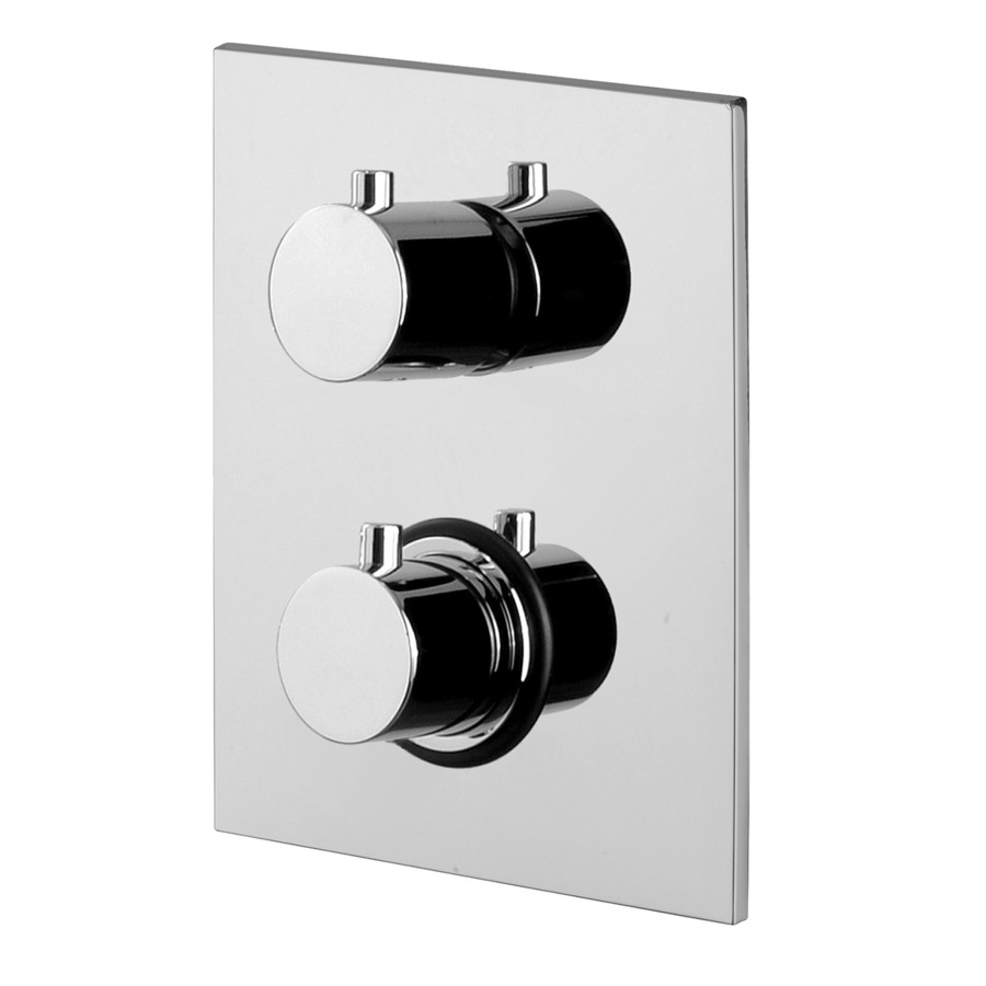 Змішувач для душу з термостатом Paffoni Light на 3 виходу, хром (LIQ519CR)