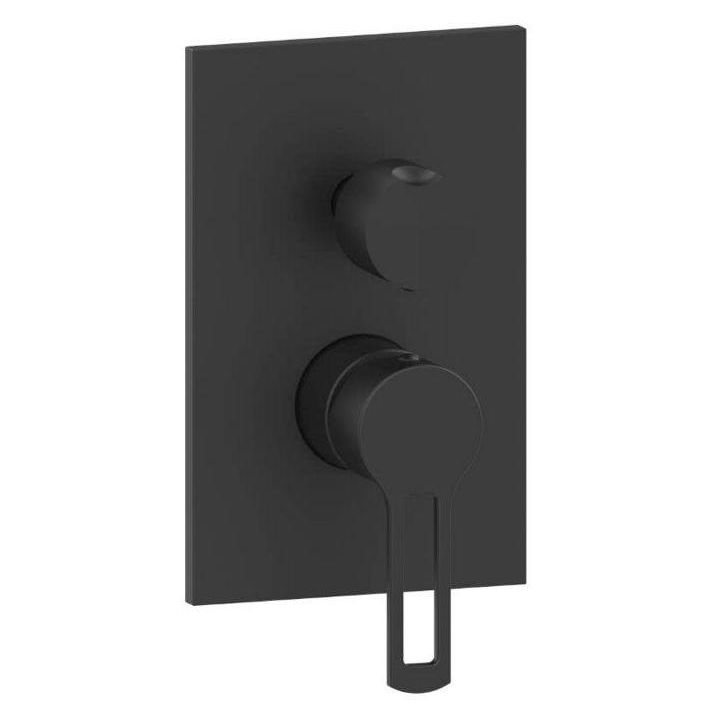 Змішувач для душа Paffoni Ringo на 3 виходу, чорний матовий (RIN019NO / M)