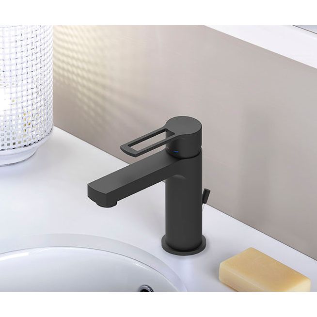 Змішувач для умивальника Paffoni Ringo, чорний (RIN075NO)