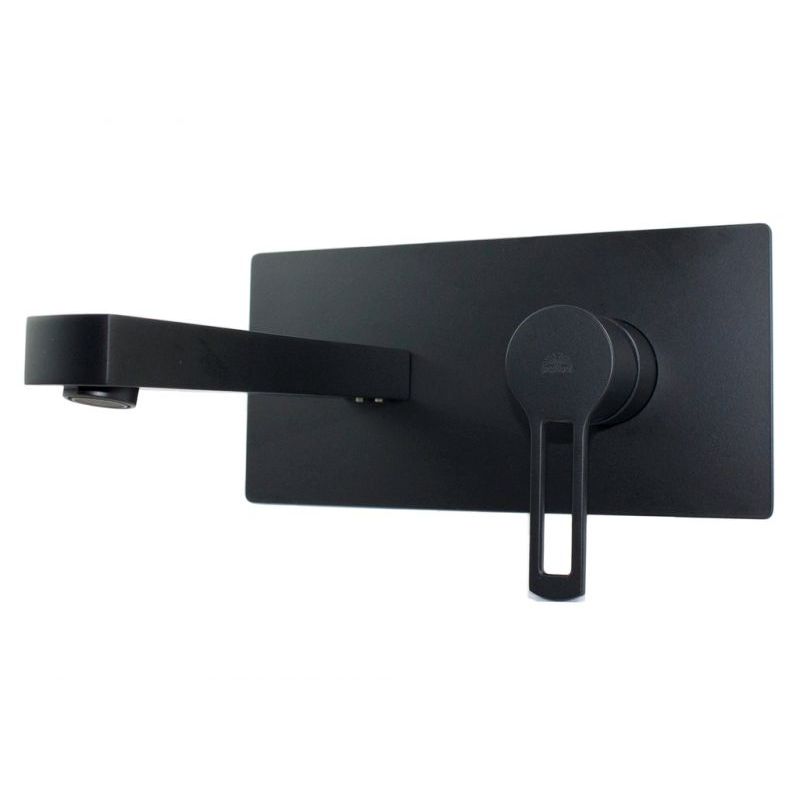 Змішувач настінний для умивальника Paffoni Ringo, чорні матовий (RIN105NO)