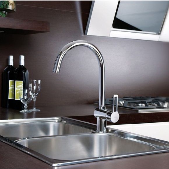 Змішувач для мийки Paffoni Ringo, хром (RIN180CR)