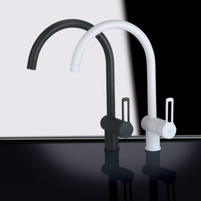 Змішувач для мийки Paffoni Ringo, чорний матовий (RIN180NO)