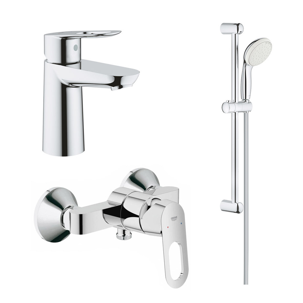 Набір змішувачів для душу Grohe BauLoop, хром (UA123220S0)