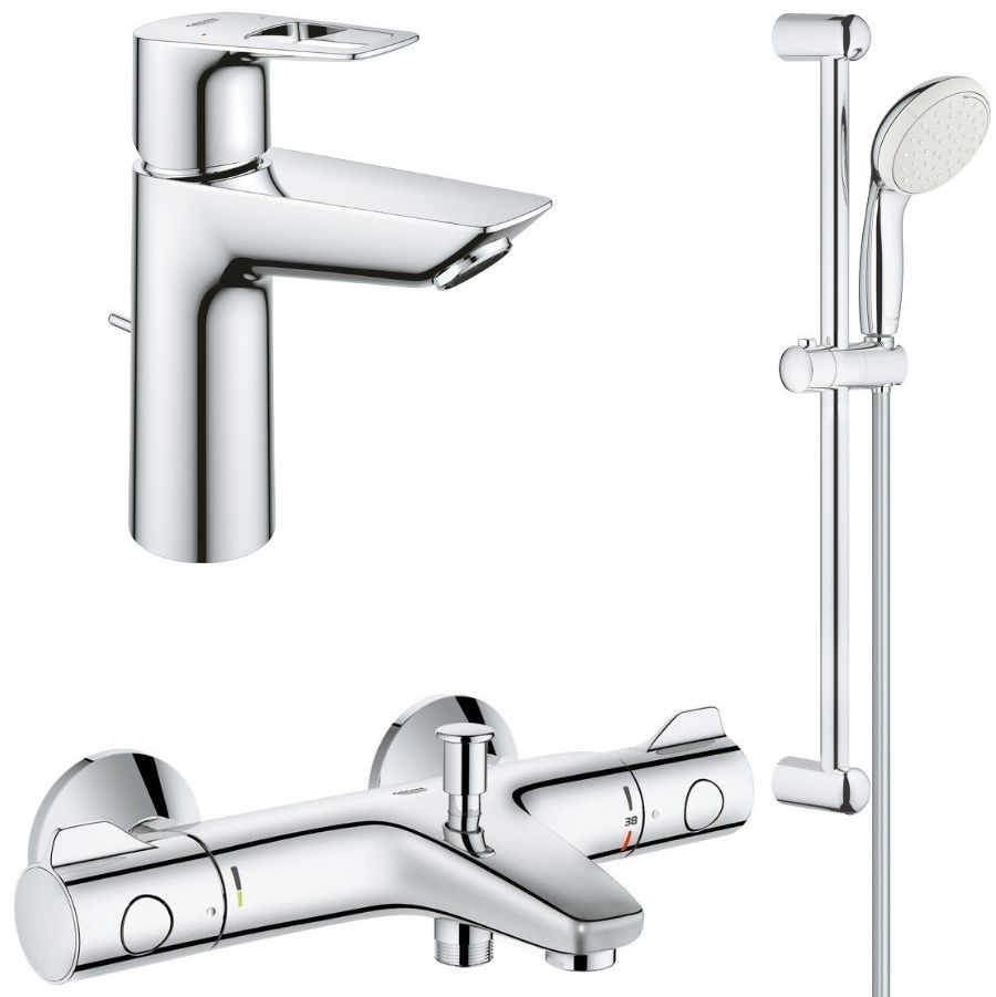 Набір змішувачів для душу Grohe BauLoop, хром (UA34550TM0)
