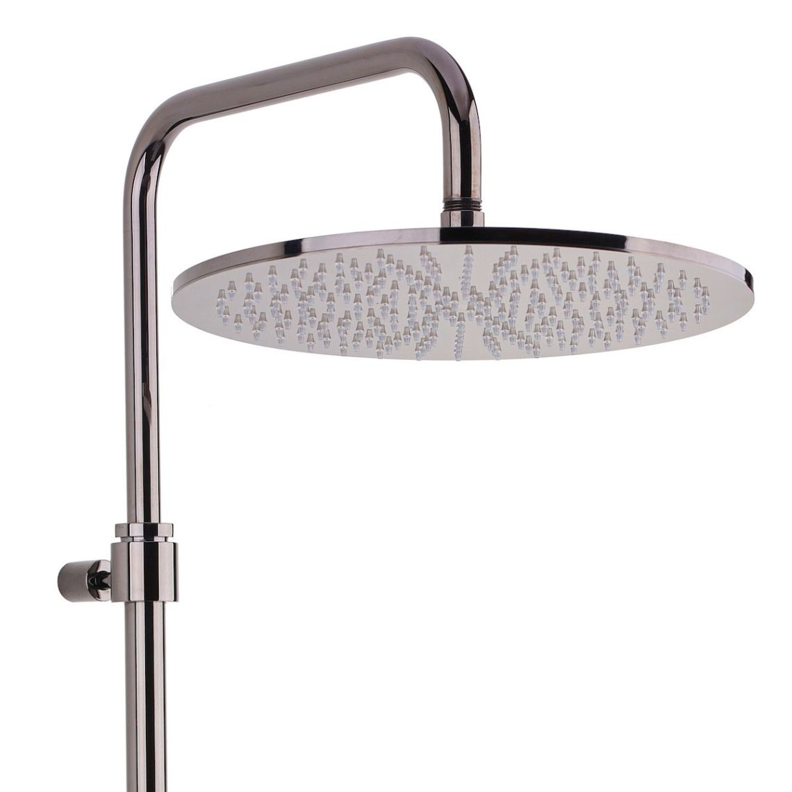 Душова система Paffoni Light, з термостатом, верхня лійка 300 мм, Brushed Black Nickel (ZCOL646KLIQNKNSP)