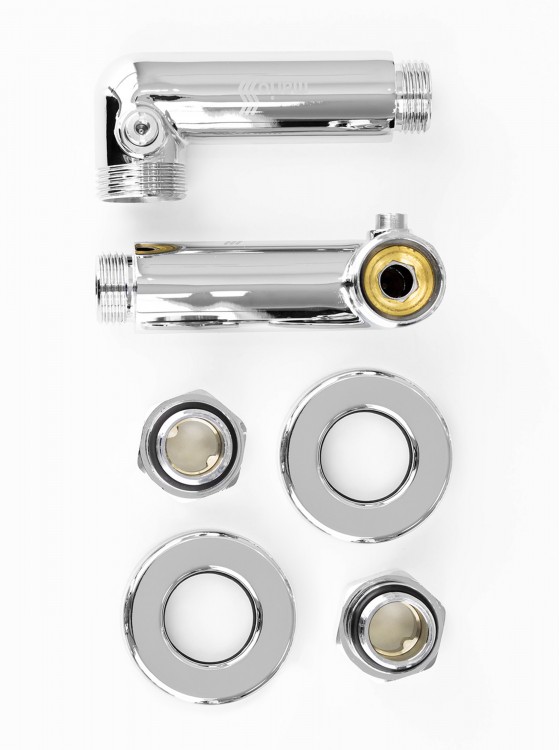 Кран кутовий запірний, G1/2″ комплект