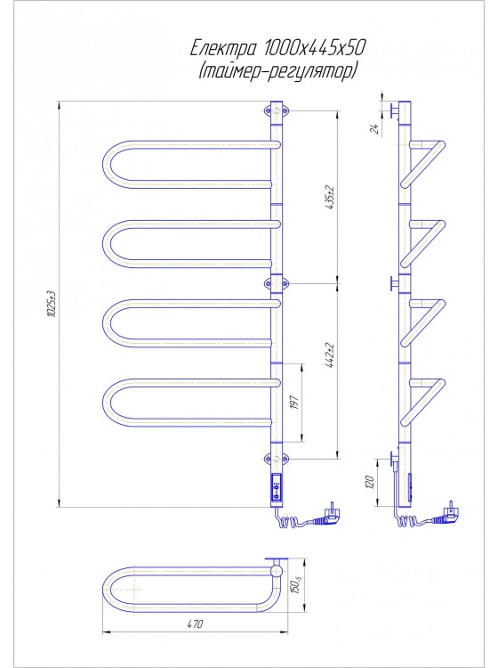 Електра-I 1000x445 TR таймер-регулятор