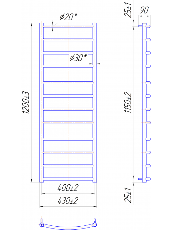 Класік 1200x430/400