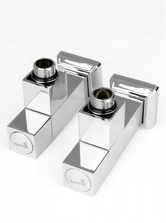 Кран кутовий квадрат, G1/2″ комплект