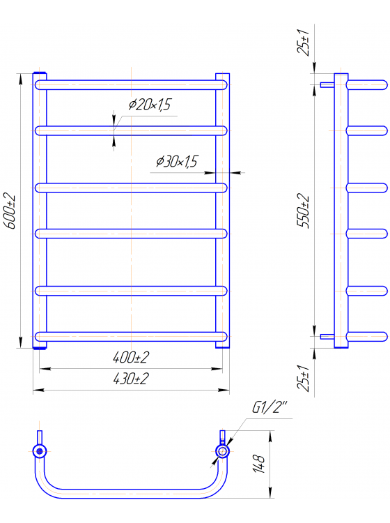 Стандарт 600x430/400